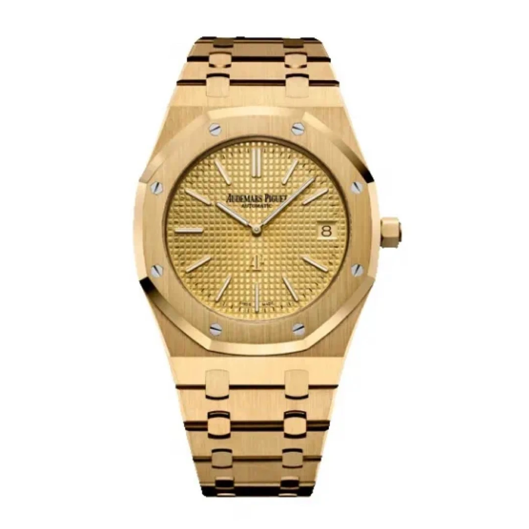 99新 Audemars Piguet/爱彼 皇家橡树系列15202BA 39毫米17年全套