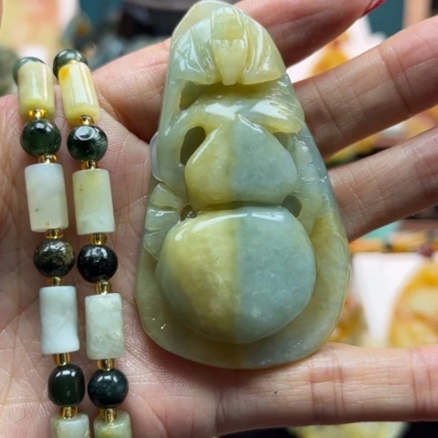 岫玉挂件未镶嵌挂件