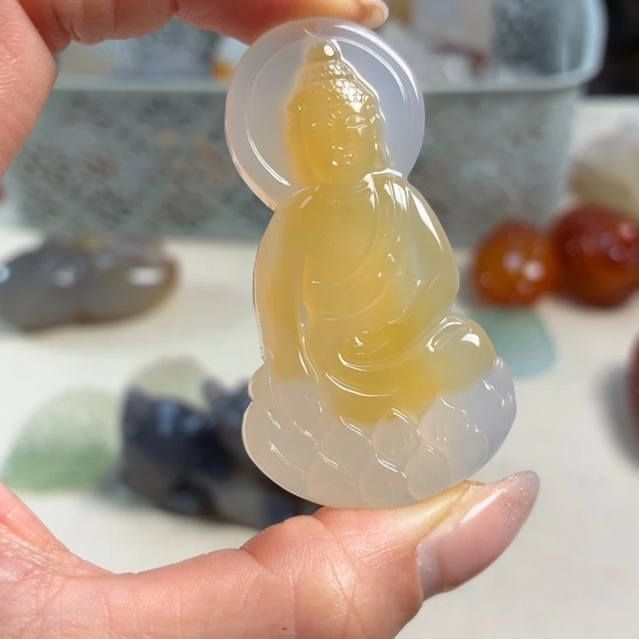 玛瑙/玉髓未镶嵌吊坠(不含链)