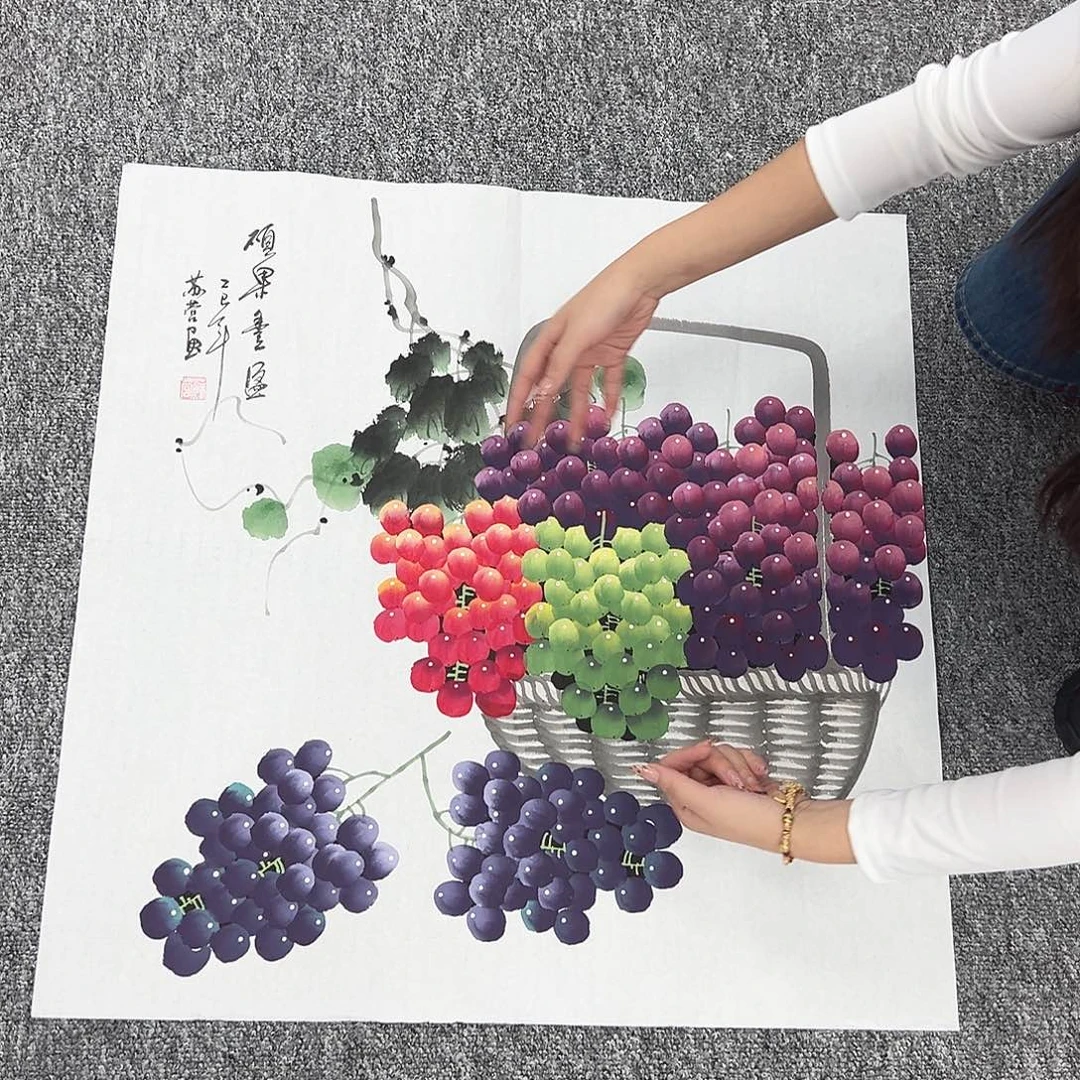 国画国画作品纯手工