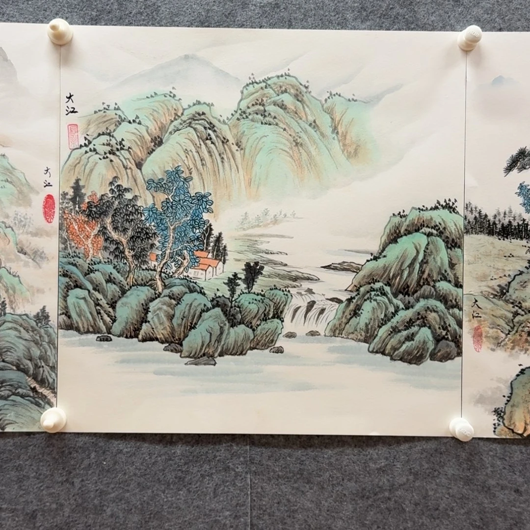 国画50卡纸作品山水
