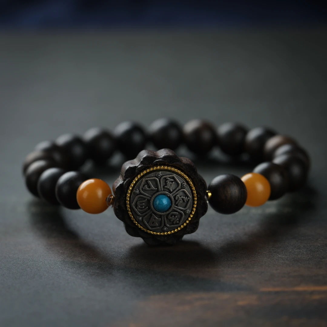 沉水富森红土单圈搭配富森红土沉香木雕时来设计款赠养香礼盒