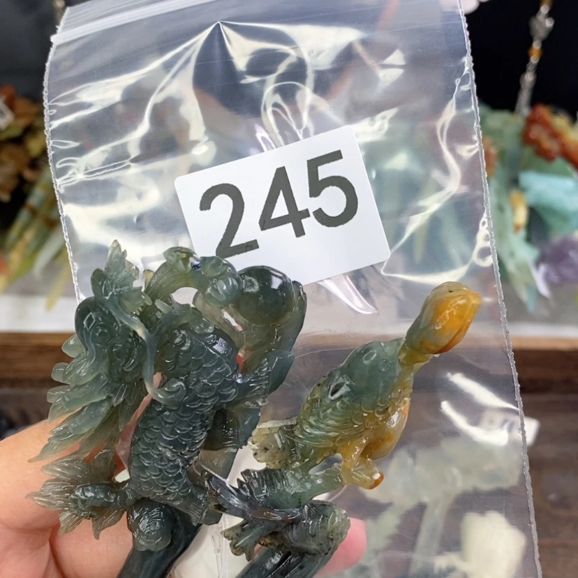 【闪购商品】岫玉发饰未镶嵌暗**阴