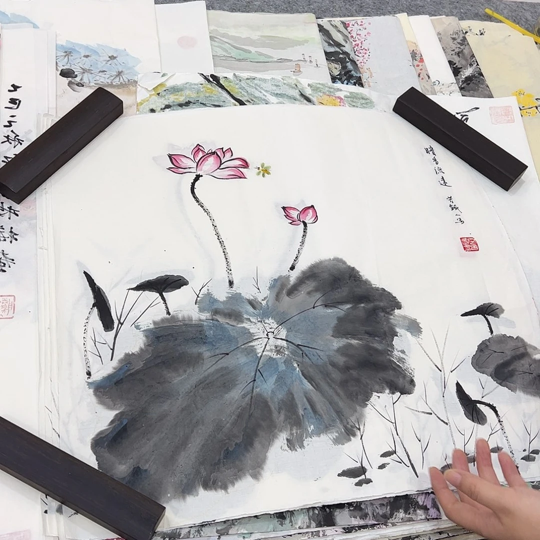 国画国画作品手绘实稿