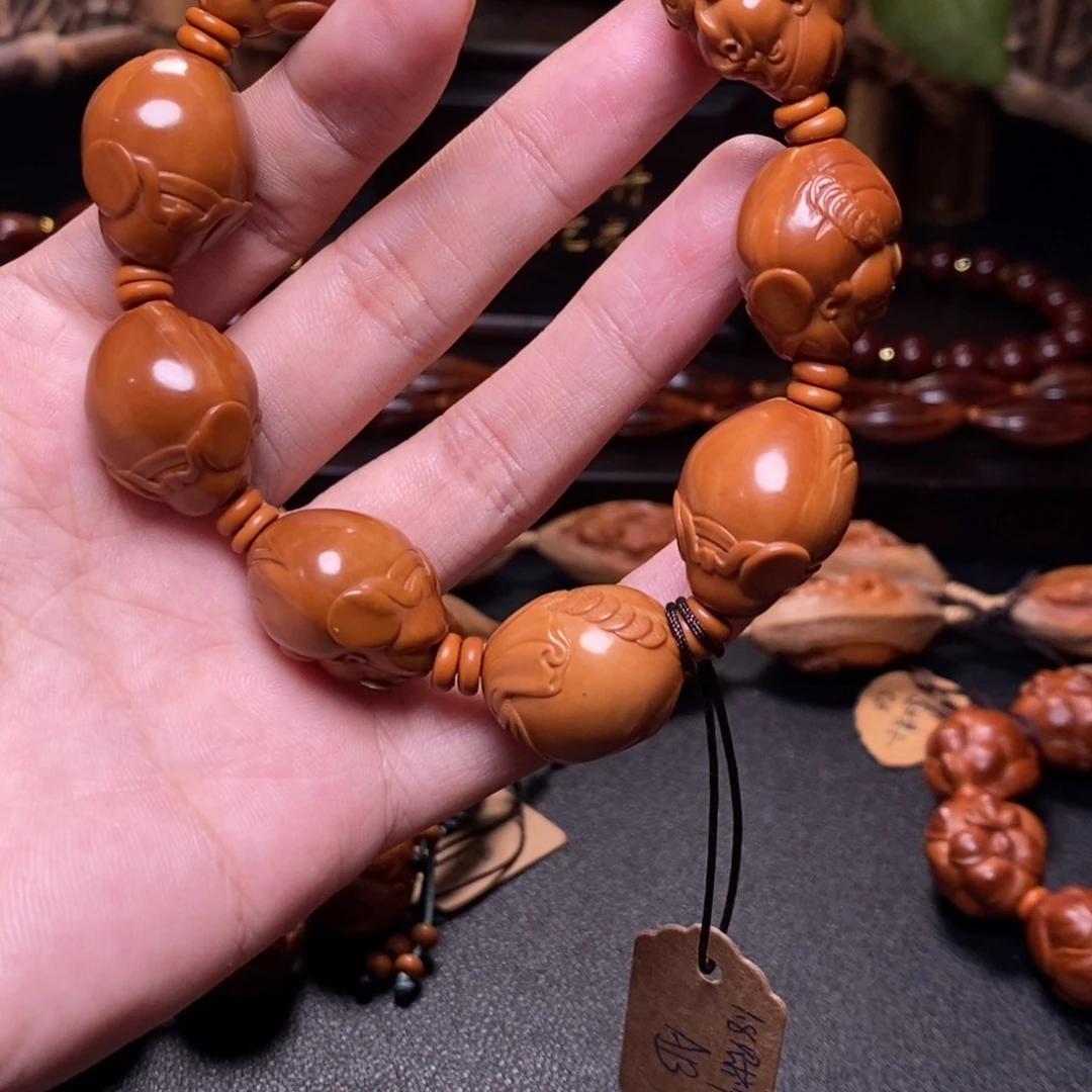 橄榄核手串/手链财神1.8