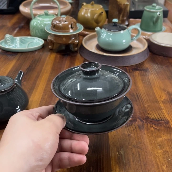 龙泉青瓷茶器微瑕8946