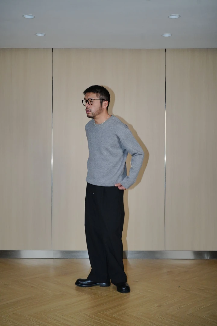 TIAS【25AW】羊毛空气层糯感打底长袖秋冬T230115