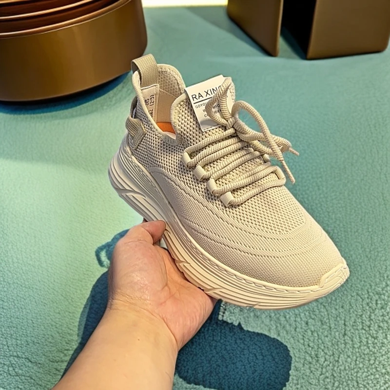 透气网面鞋软底户外休闲鞋老爹鞋运动鞋平跟跑步夏季