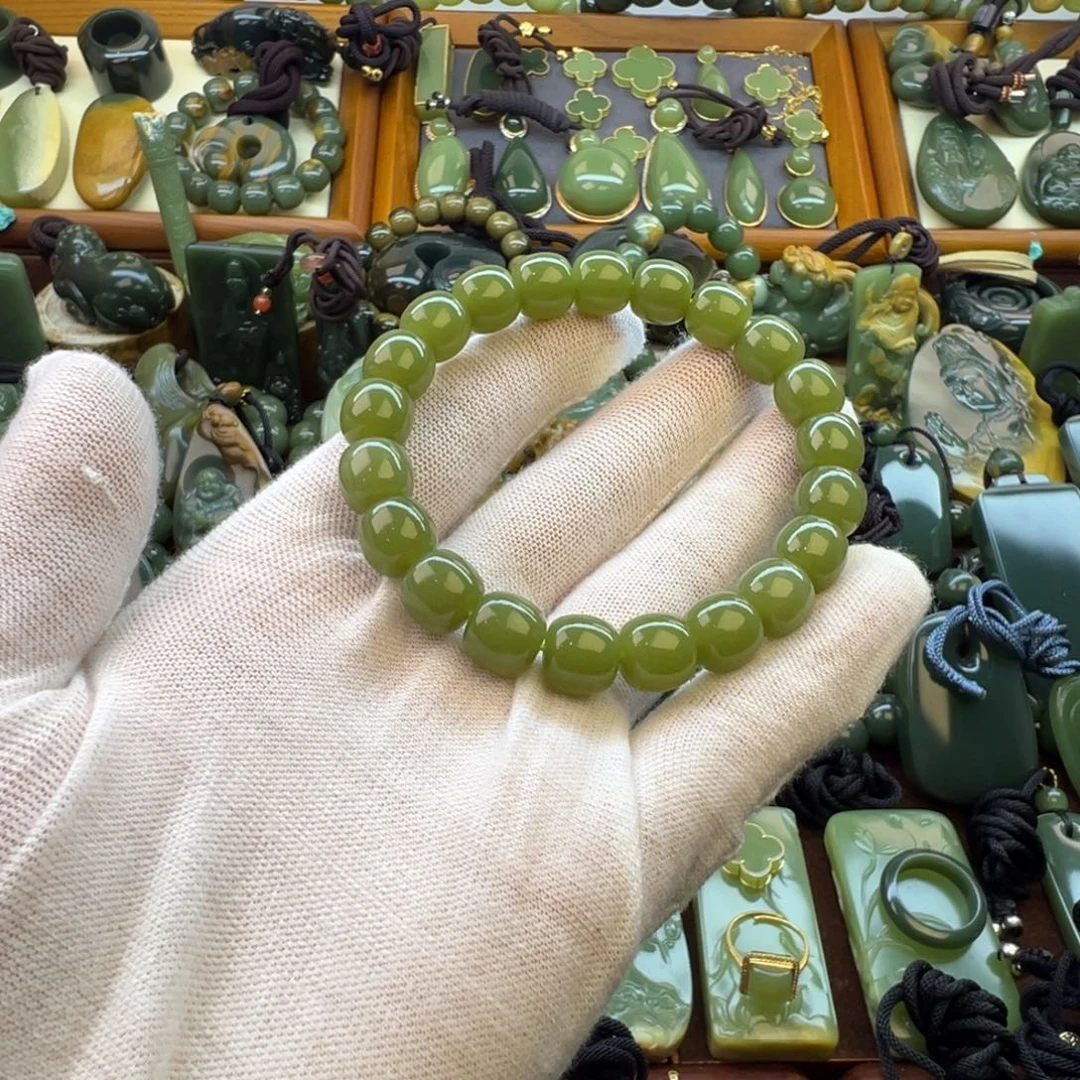 岫岩老玉（透闪石质玉）未镶嵌手链