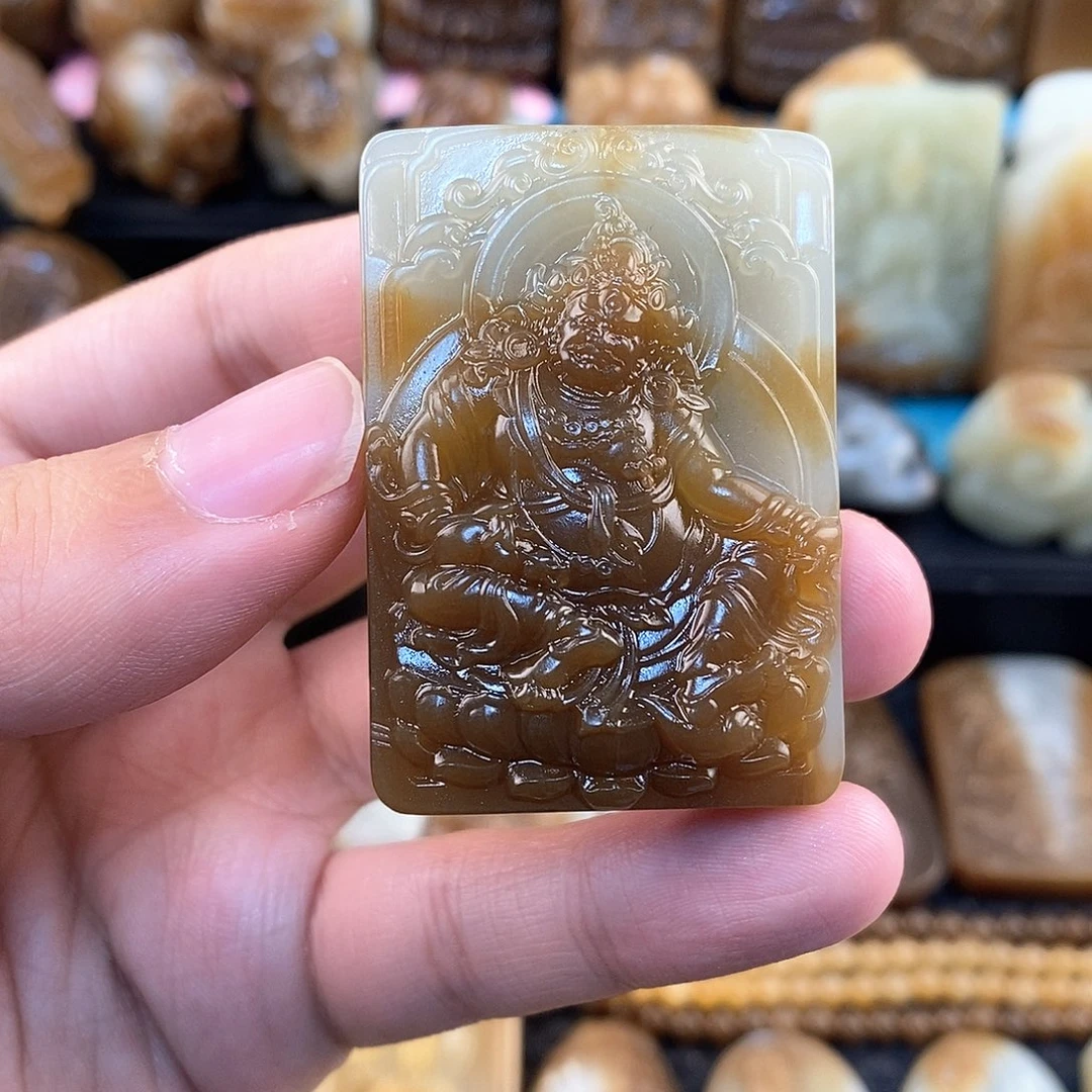 和田玉未镶嵌挂件