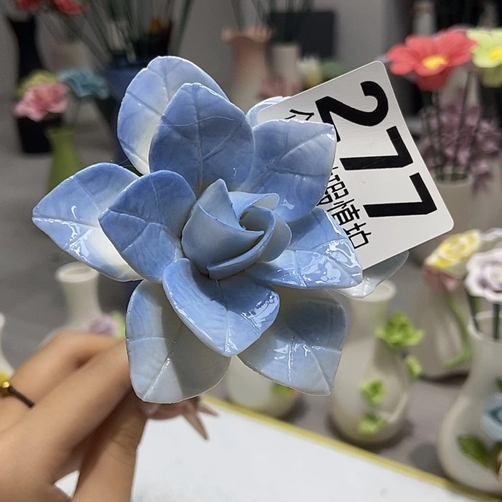 陶瓷纯手工捏花设计