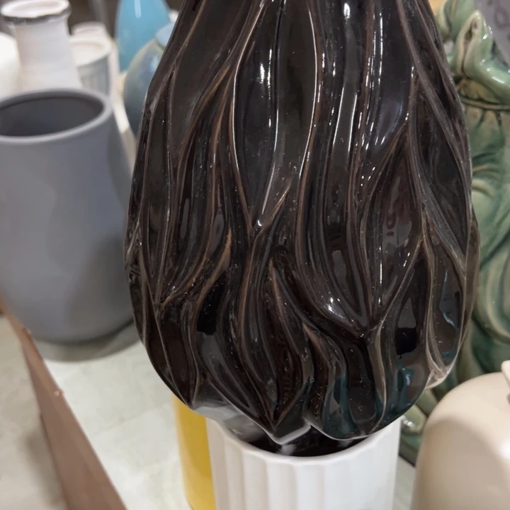 瓷片陶瓷花瓶摆件外贸出口（微瑕）