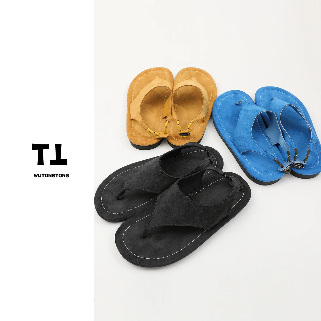 【吴童优选】夏季夹脚趾凉鞋女休闲平底人字凉鞋外穿鞋61292