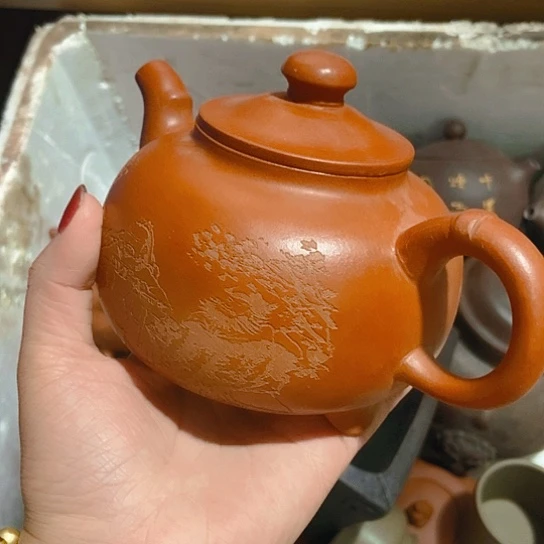 全手工，半手工制作宜兴紫砂壶