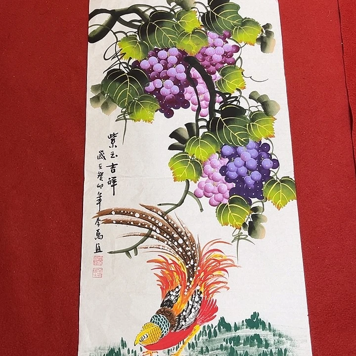 国画国画作品展示展中的