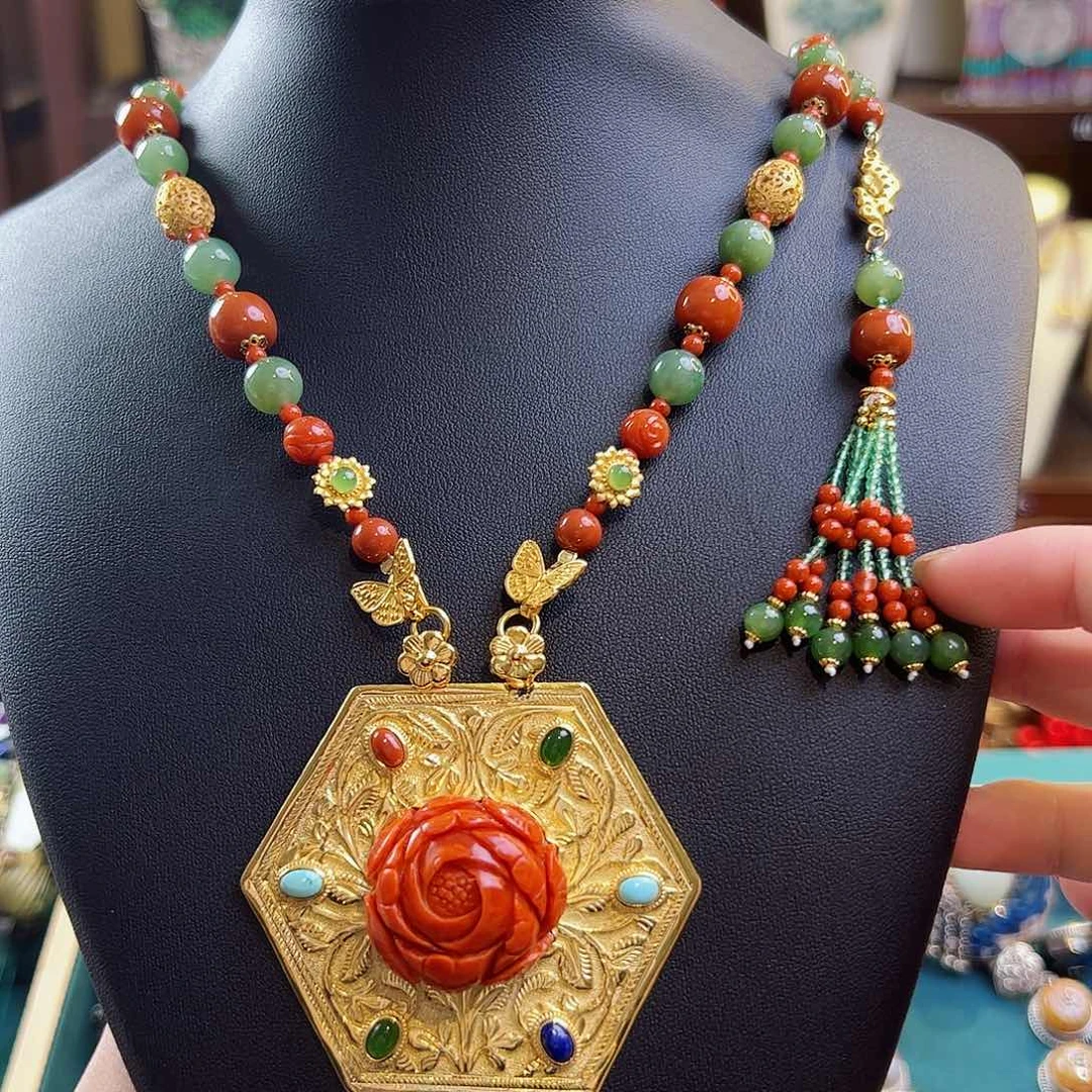 玛瑙/玉髓吊坠(不含链)银S925镶嵌吊坠