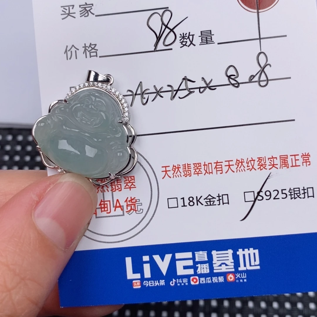 翡翠银S925镶嵌颈饰