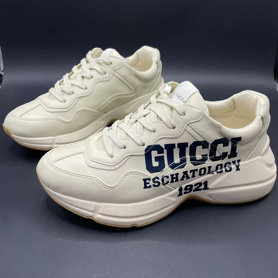 95新 GUCCI/古驰 【聚星折扣】男士25周年限定老爹鞋 40.5欧 cat733