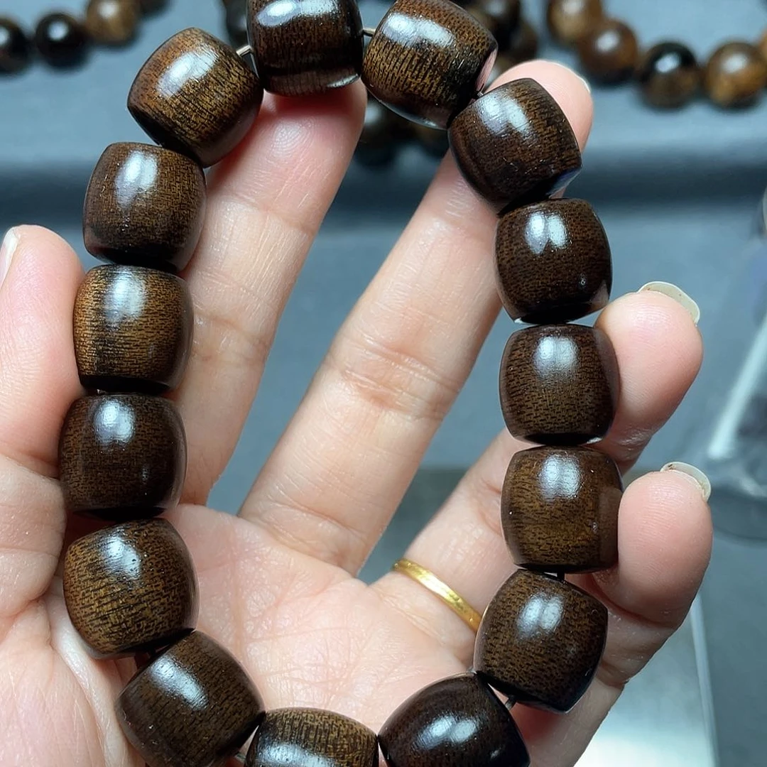 沉香手串一****生芽庄白棋1.5