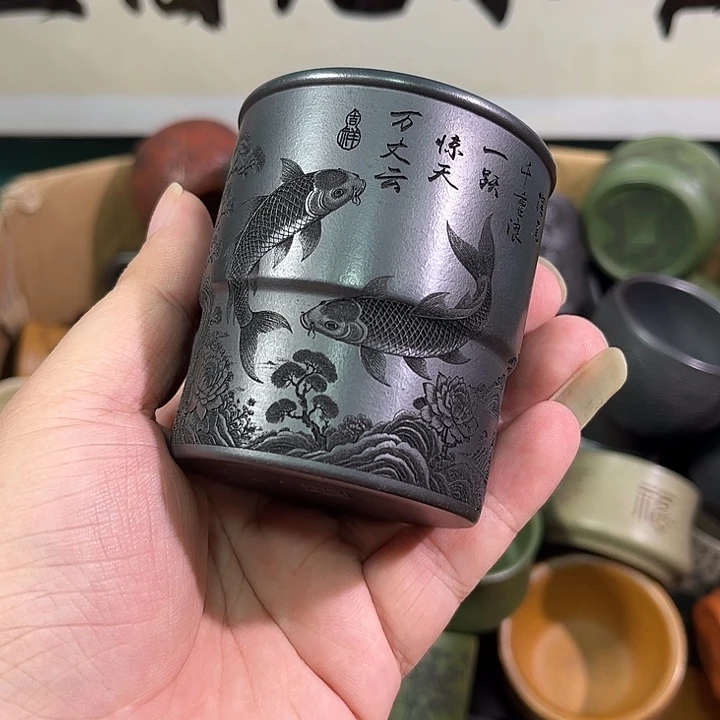 茶杯紫砂全手工紫砂主人杯