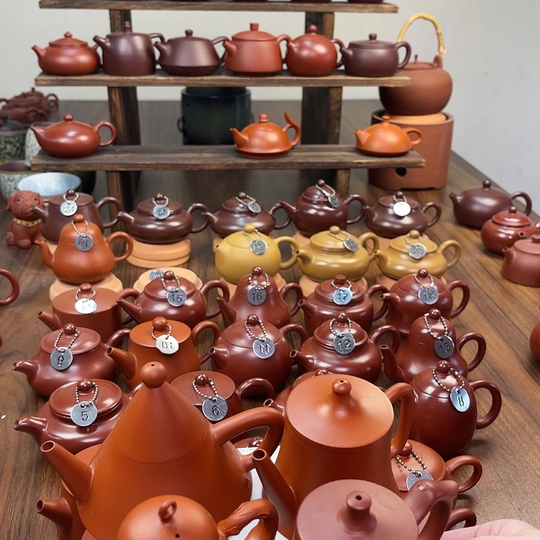 落***客潮州原矿手拉壶开运2金字塔葫芦