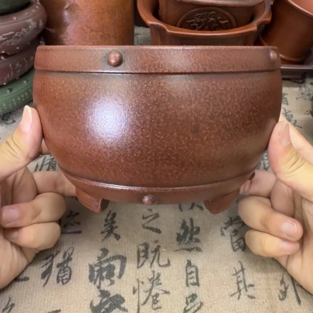 紫砂花盆15.5x9.5内经紫砂花盆