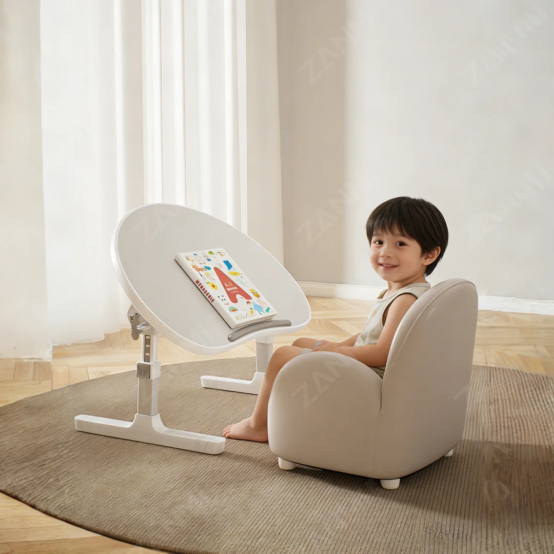 花生桌可折叠床上阅读桌升降蒙氏儿童宝宝学习桌绘本桌小桌子家用