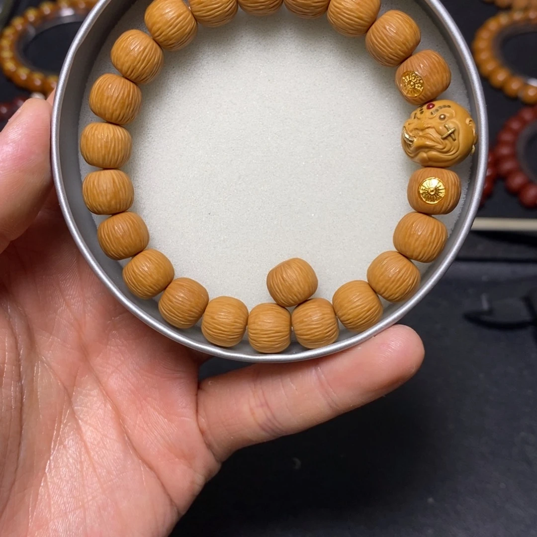 手串猴头核桃全品双标款獠牙恶僧山峦 尺寸11左右 单号135