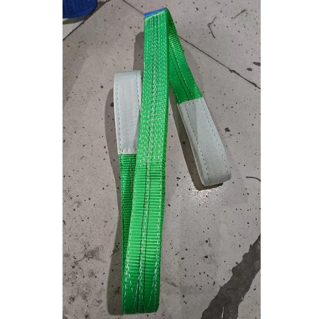 彩色扁平涤纶起重吊装带倍拉力吊索具