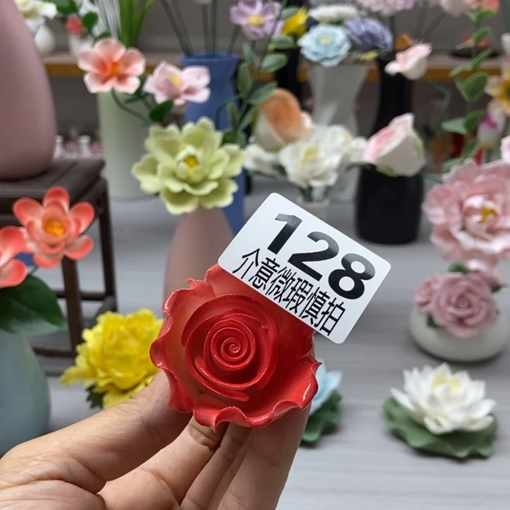 陶瓷手工制作陶瓷花