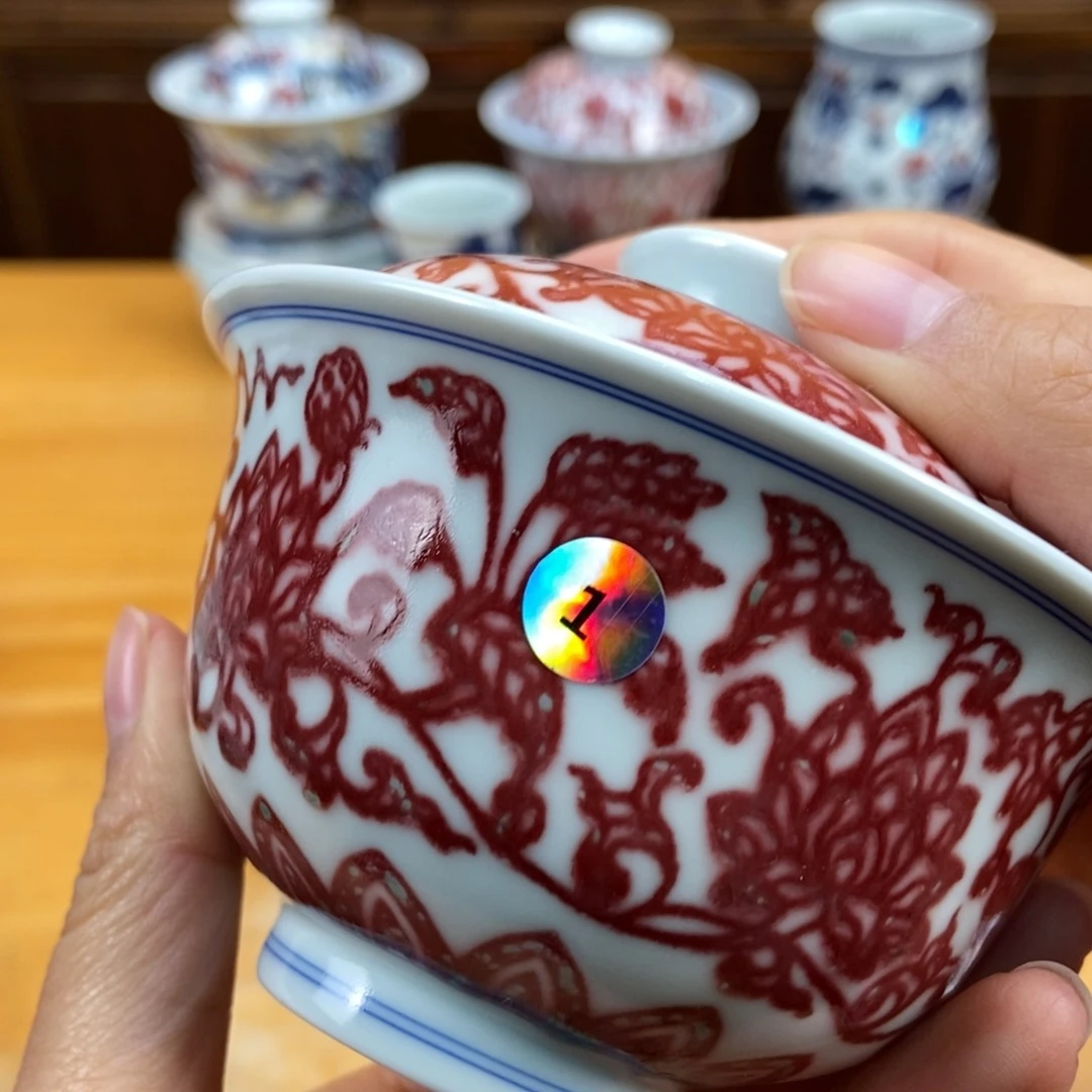 手绘现代茶具非古董