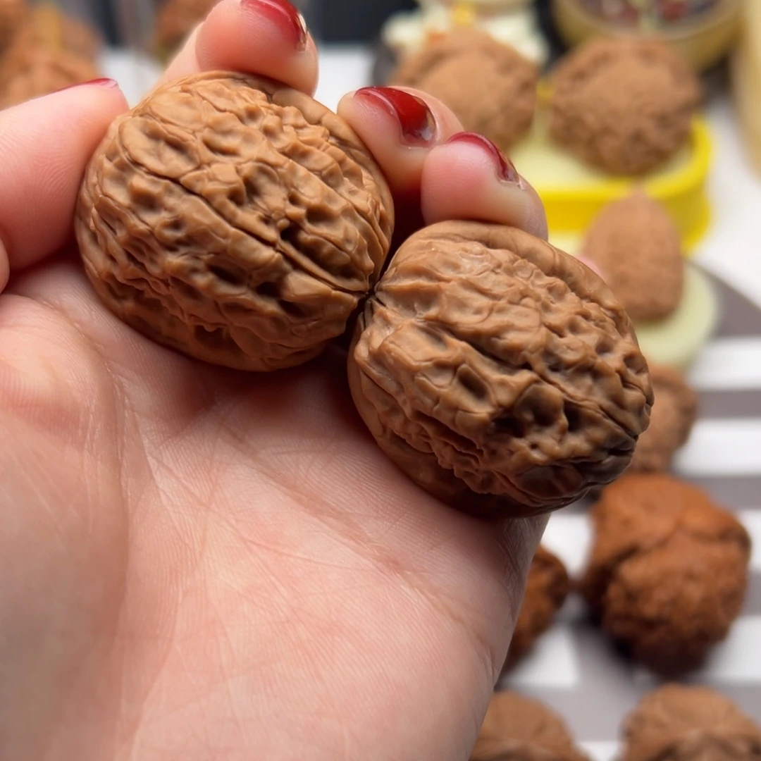 文玩核桃把件34.5全品甲骨文