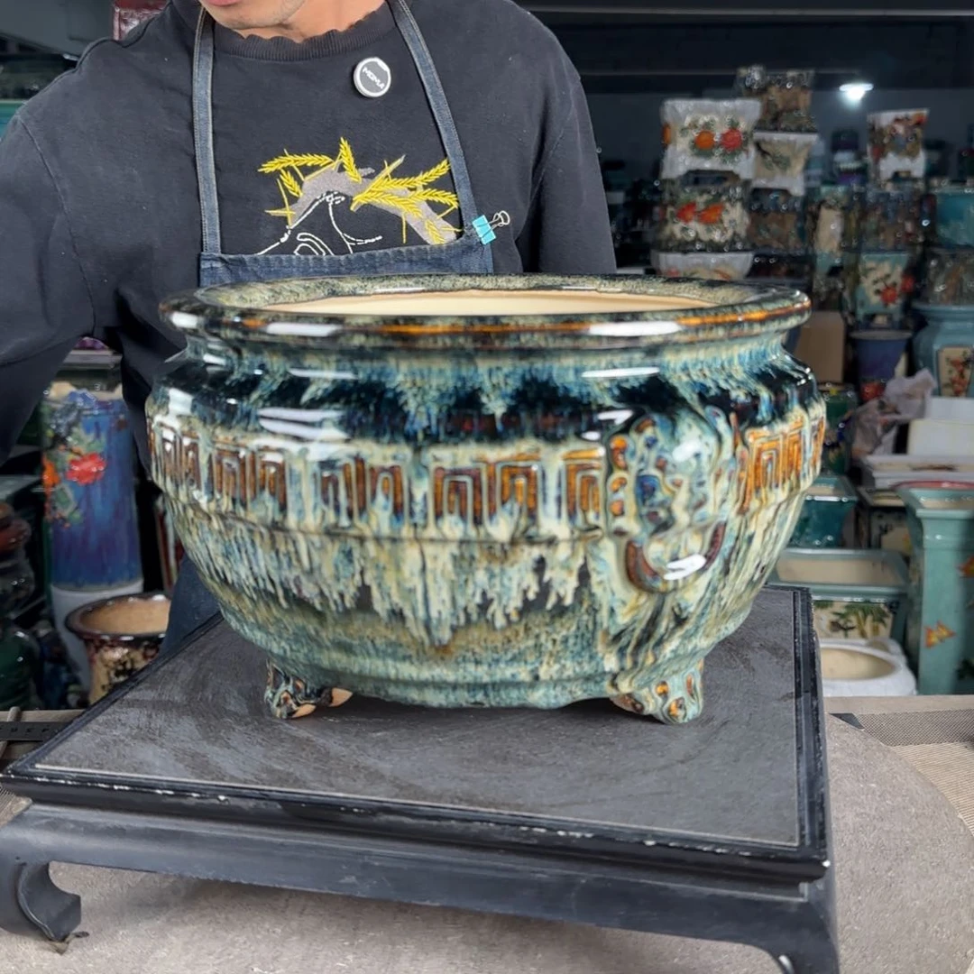 一风堂石湾花盆。