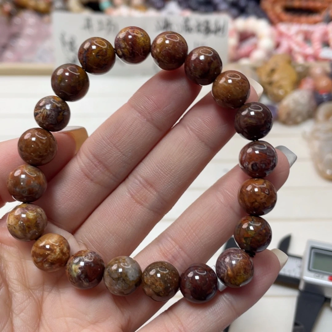 未镶嵌手链硅化玉蟹*067