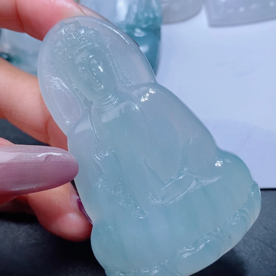 定制翡翠未镶嵌吊坠