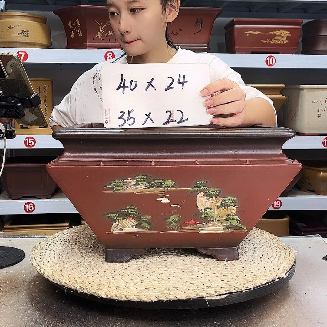 紫砂花盆紫砂花盆