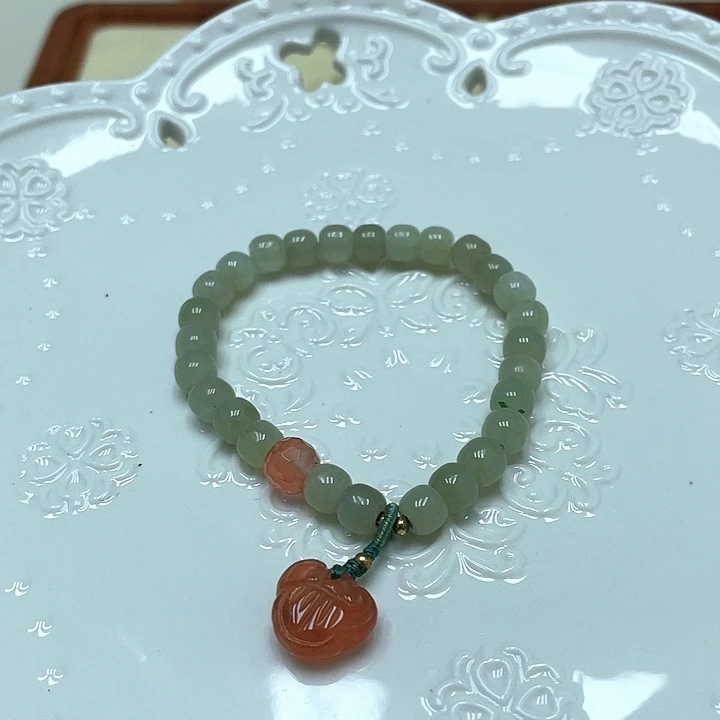 手链未镶嵌和田玉（糖玉）