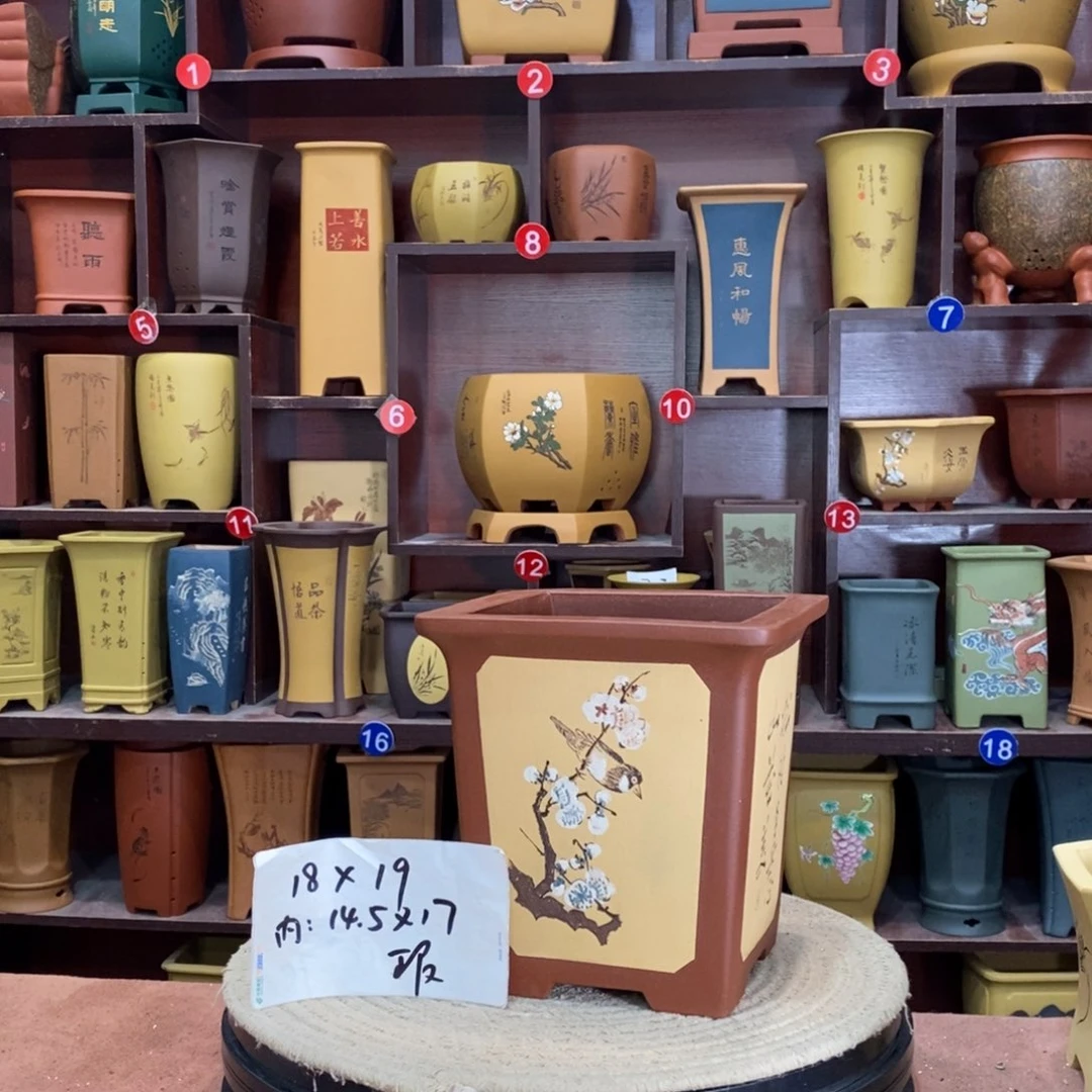 紫砂艺术紫砂花盆