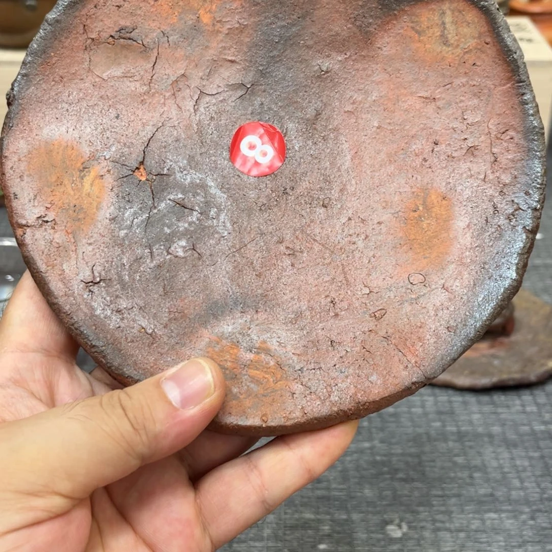 檀***心森一郎备前陶瓷柴烧茶宠茶杯