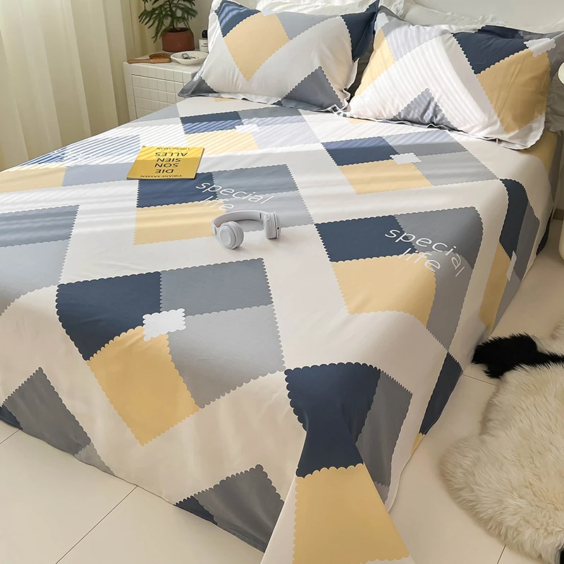 春秋故事全棉床单单件纯棉学生宿舍单人100%床单1.5米双人床加厚