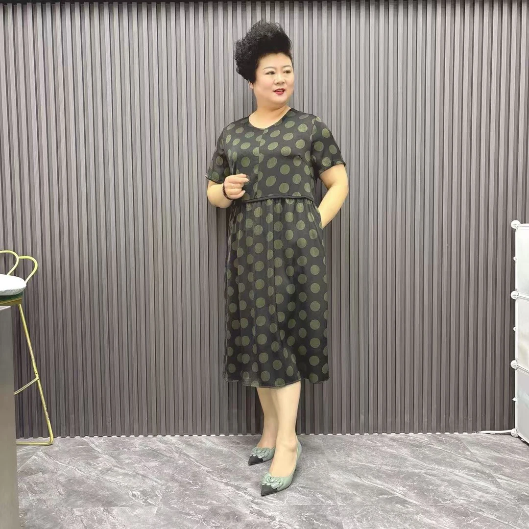 肥大码加大加肥夏季胖妹妹连衣裙88A25133款