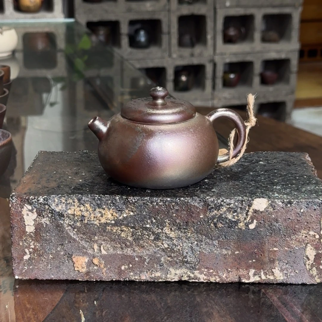 建水紫陶紫泥柴烧茶具