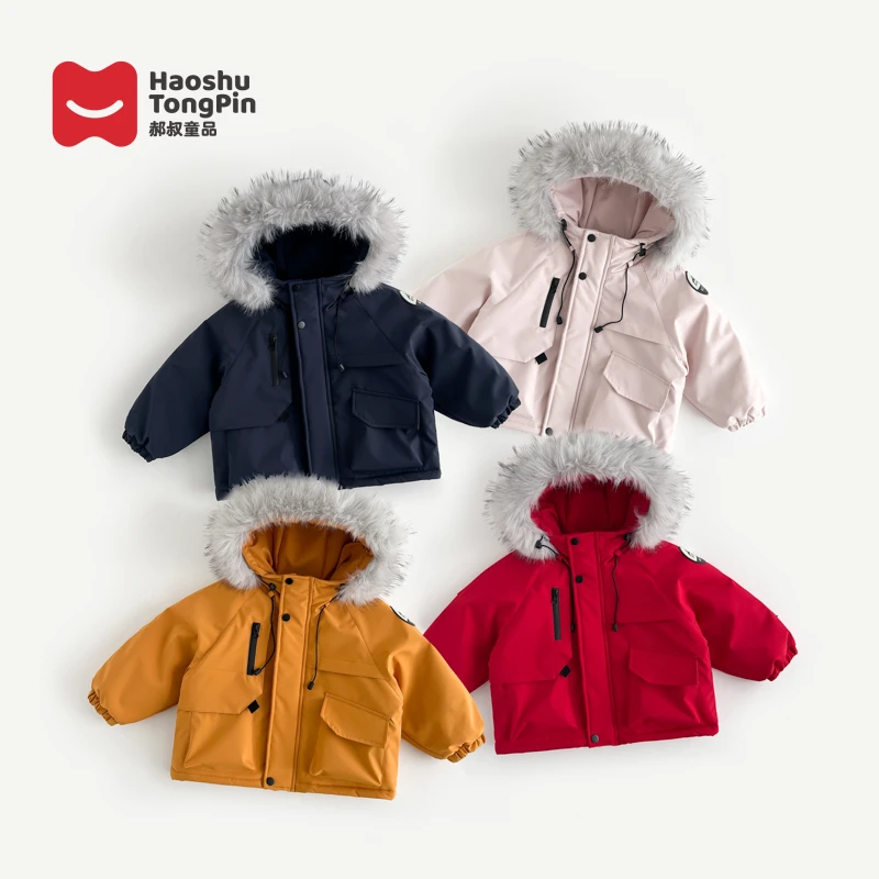 【亲子装】郝叔童品冬季新款2025亲子网红高货加绒派克服潮kkHQ5445