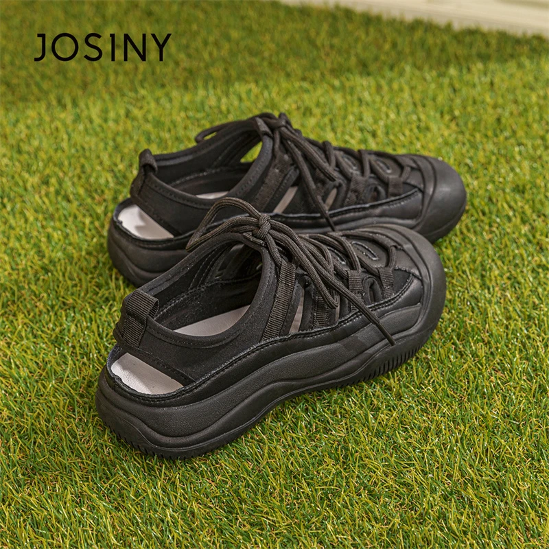 卓诗尼运动鞋女款2025新款春款镂空透气休闲鞋户外涉水洞洞溯溪鞋