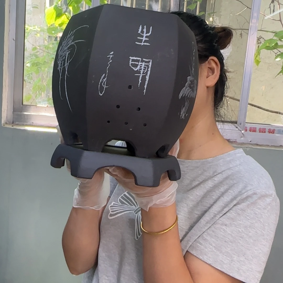 紫砂花盆紫砂口径17
