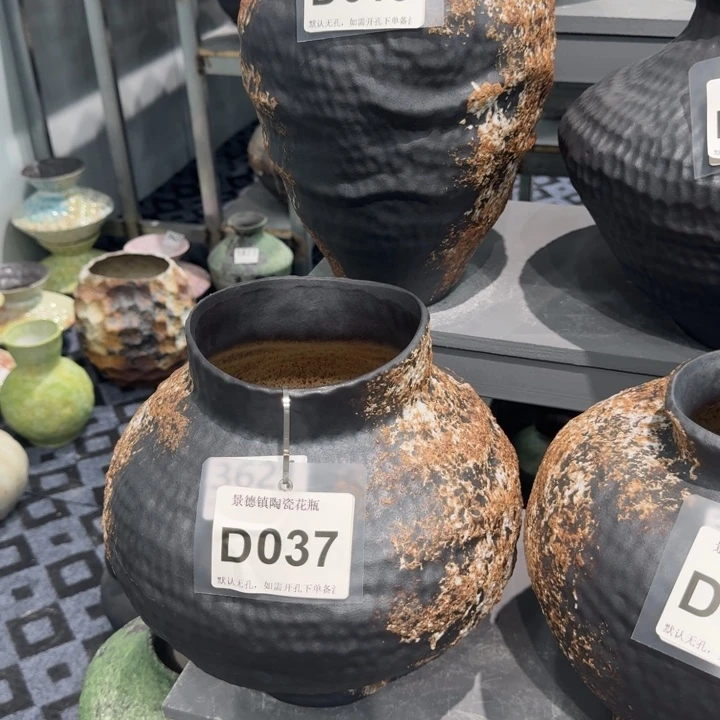 s***u瓷片景德镇高温花器编码019、037默认无孔