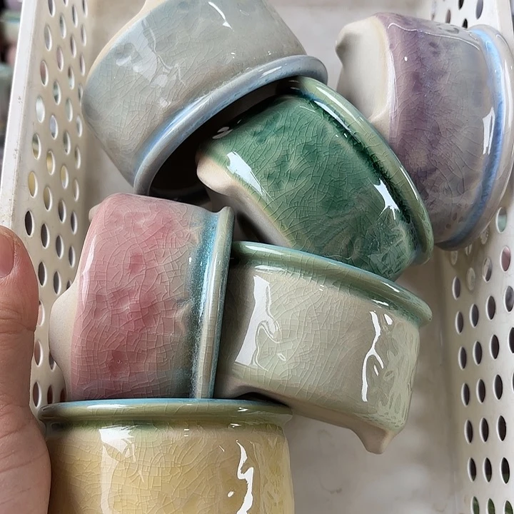 红陶量货/口高深浅搭配发6个