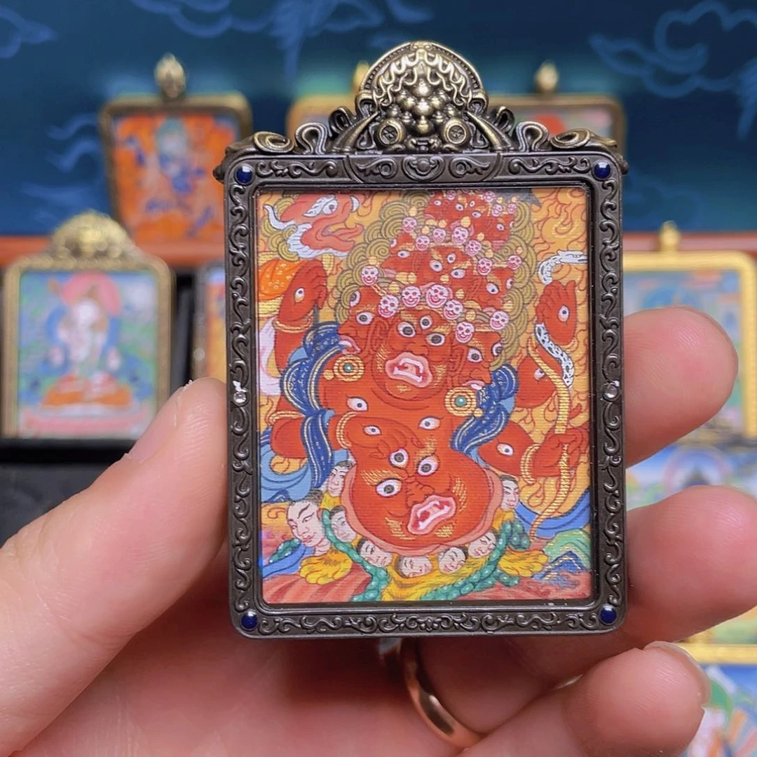 吊坠嘎赤惹呼拉唐卡