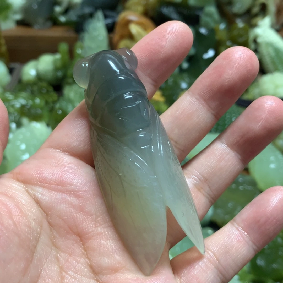 岫玉未镶嵌手把手把