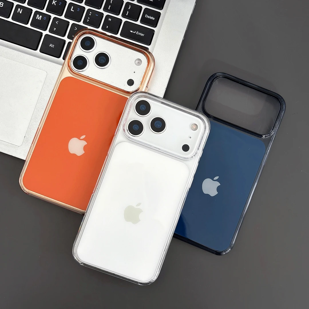 新款纯色简约IC弹窗AI按键保护适用于苹果17promax手机壳三包防摔